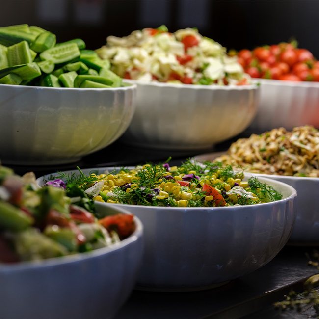 Yerinde yemek ve catering servis sunumu